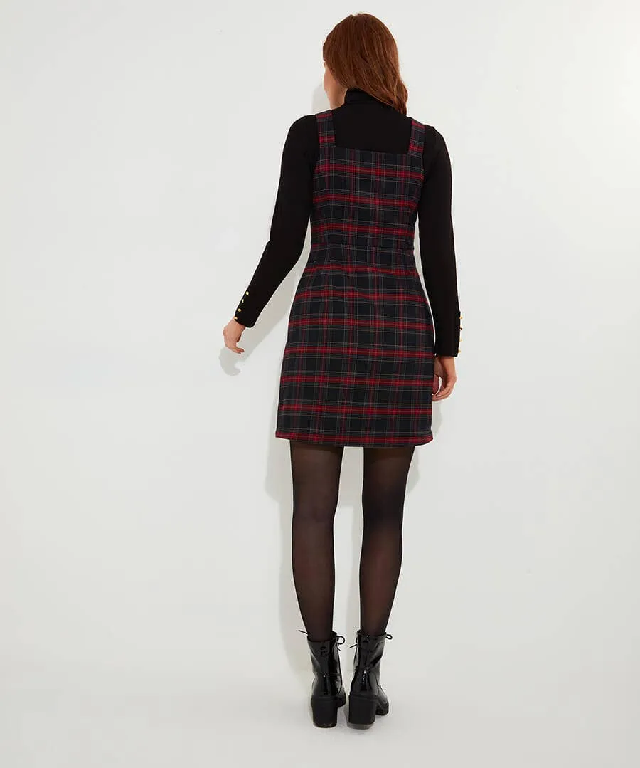 Trudy Check Pinafore