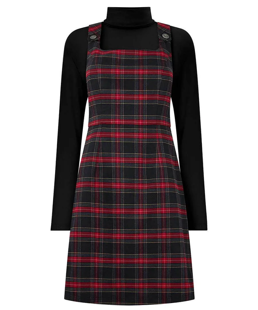 Trudy Check Pinafore