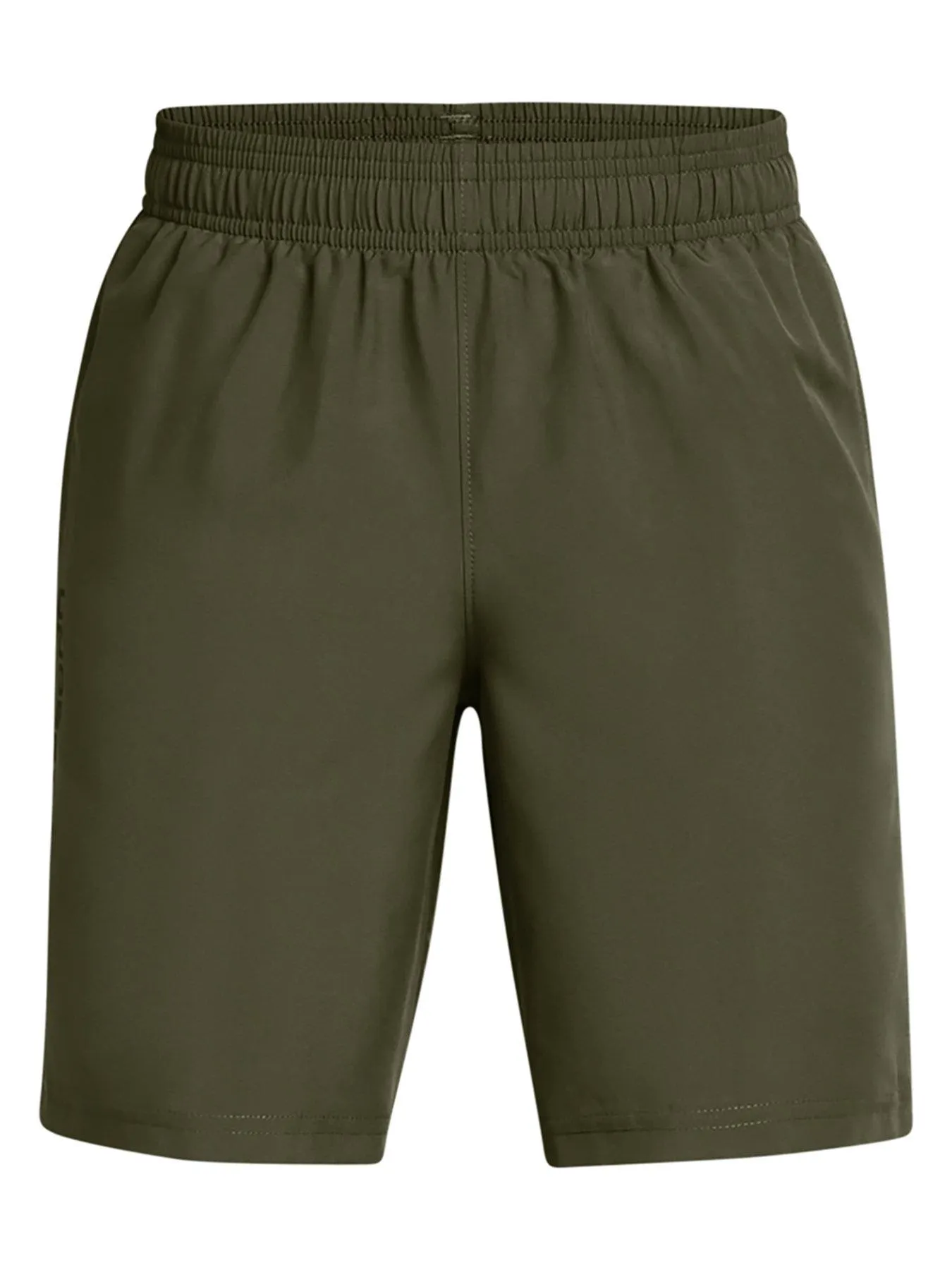 UNDER ARMOUR Boys Training Woven Wordmark Shorts - Khaki