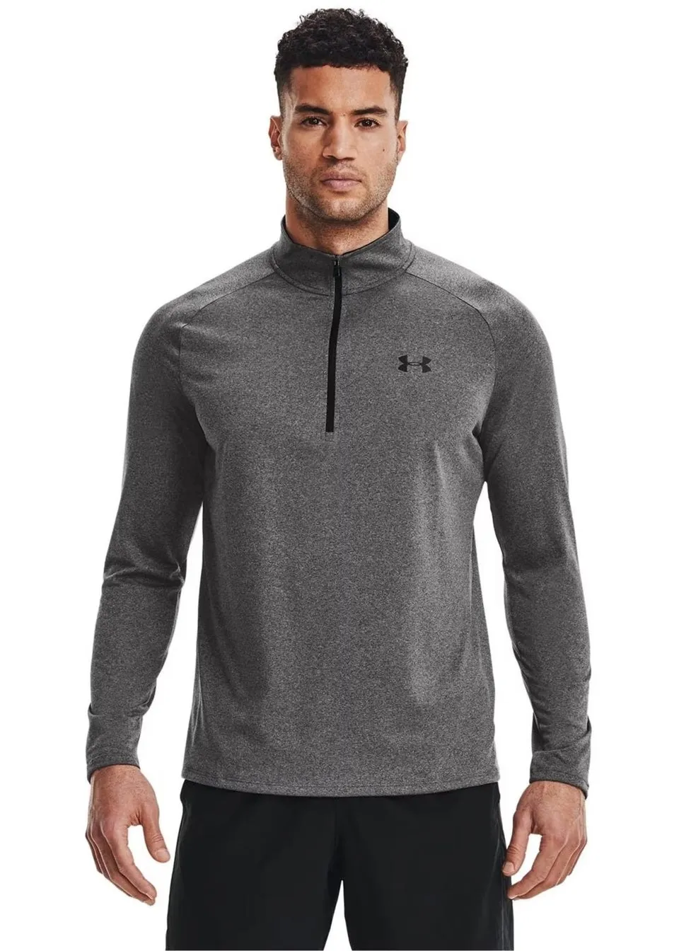 Under Armour Grey/Black Tech Half Zip Top