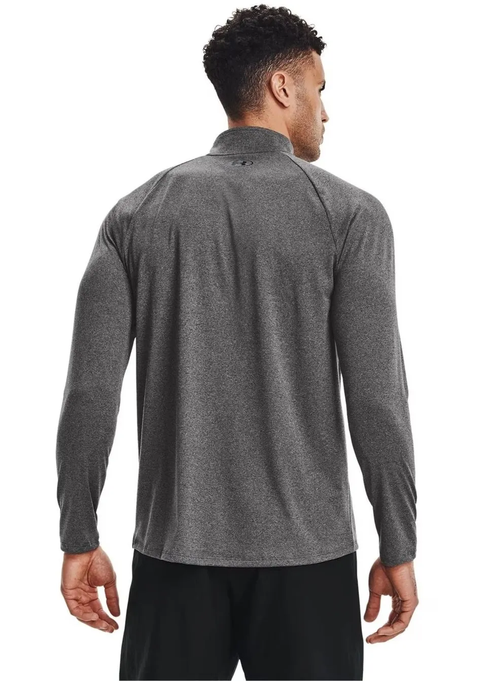 Under Armour Grey/Black Tech Half Zip Top