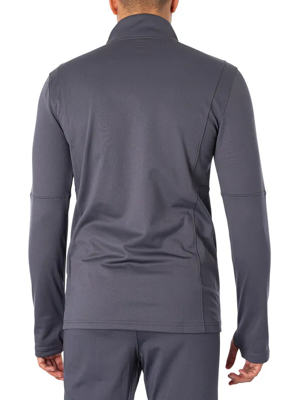 Under Armour Logo Track Mid Layer Top - Grey