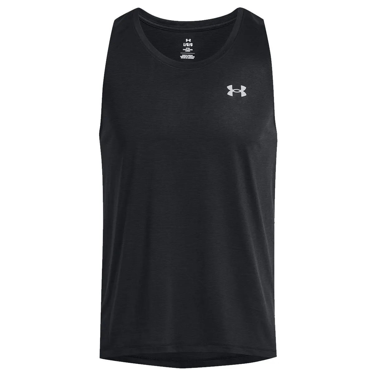 Under Armour Streaker Run Singlet - Mens - Black/Reflective