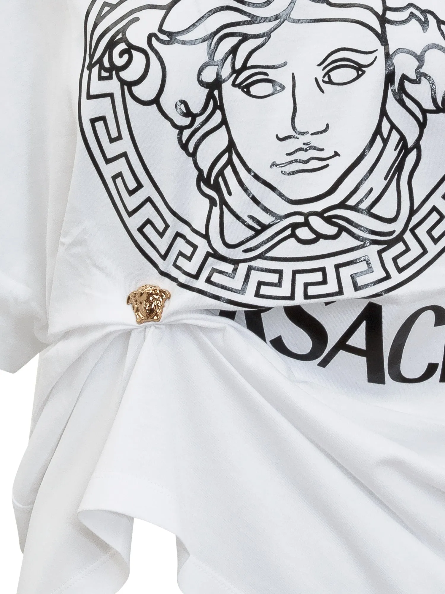 Versace Ruched Crewneck T-Shirt