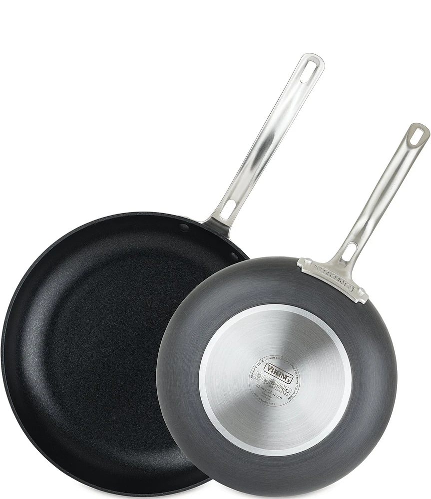 Viking Hard Anodized Non-stick 2-Piece Fry Pan Set, 10#double; & 12#double;