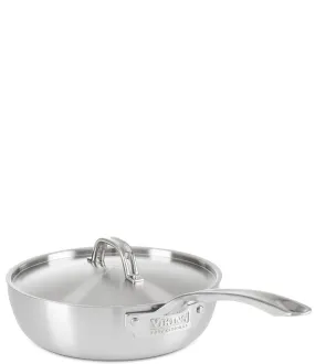 Viking Professional 5 Ply Satin 3-Quart Stainless Steel Saucier Pan with Lid