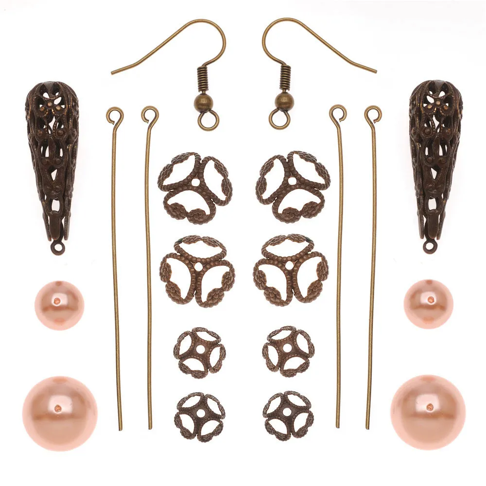 Vintage Parlor Earrings - Exclusive Beadaholique Jewelry Kit