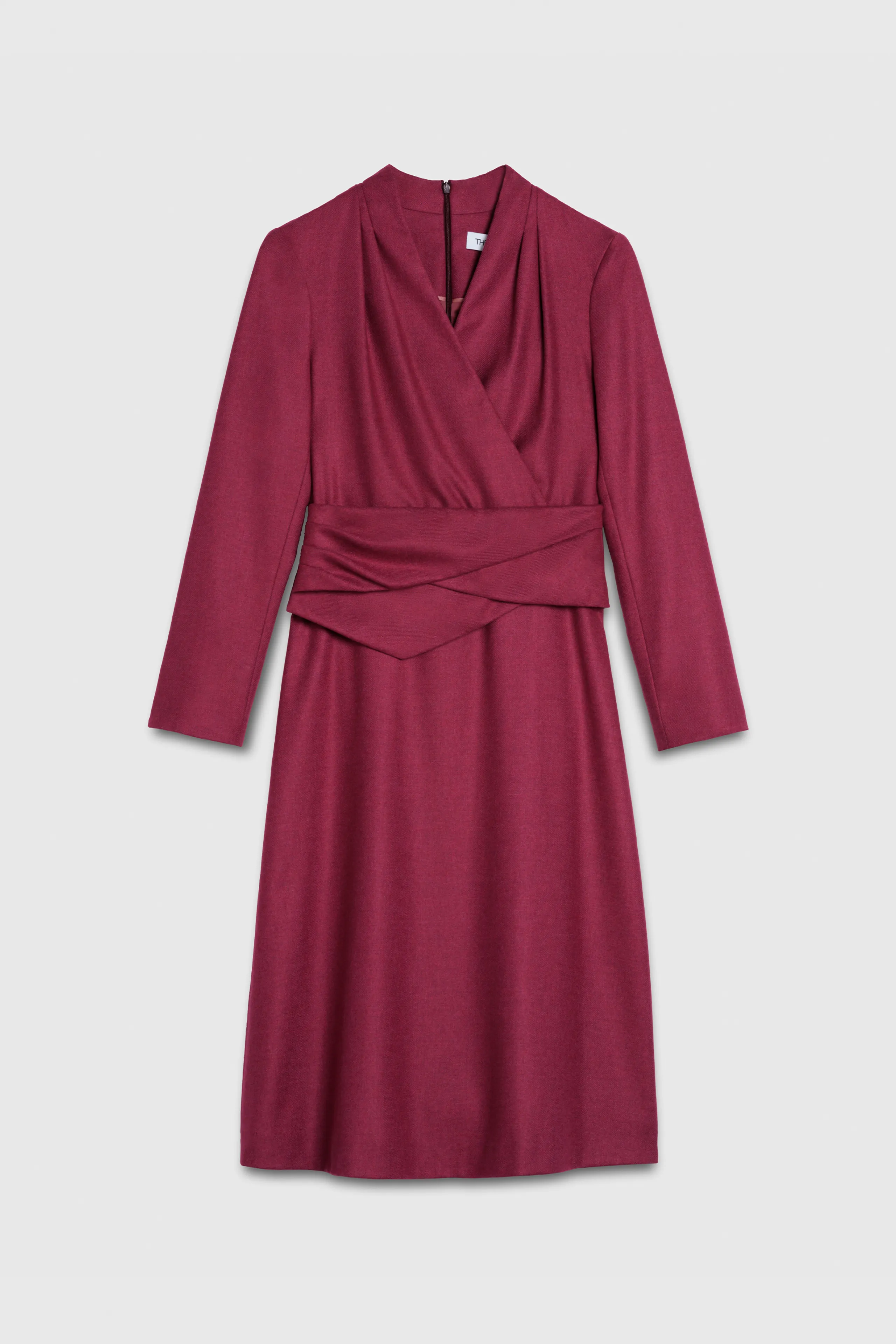 Westbury Dress Berry Pink Wool Blend