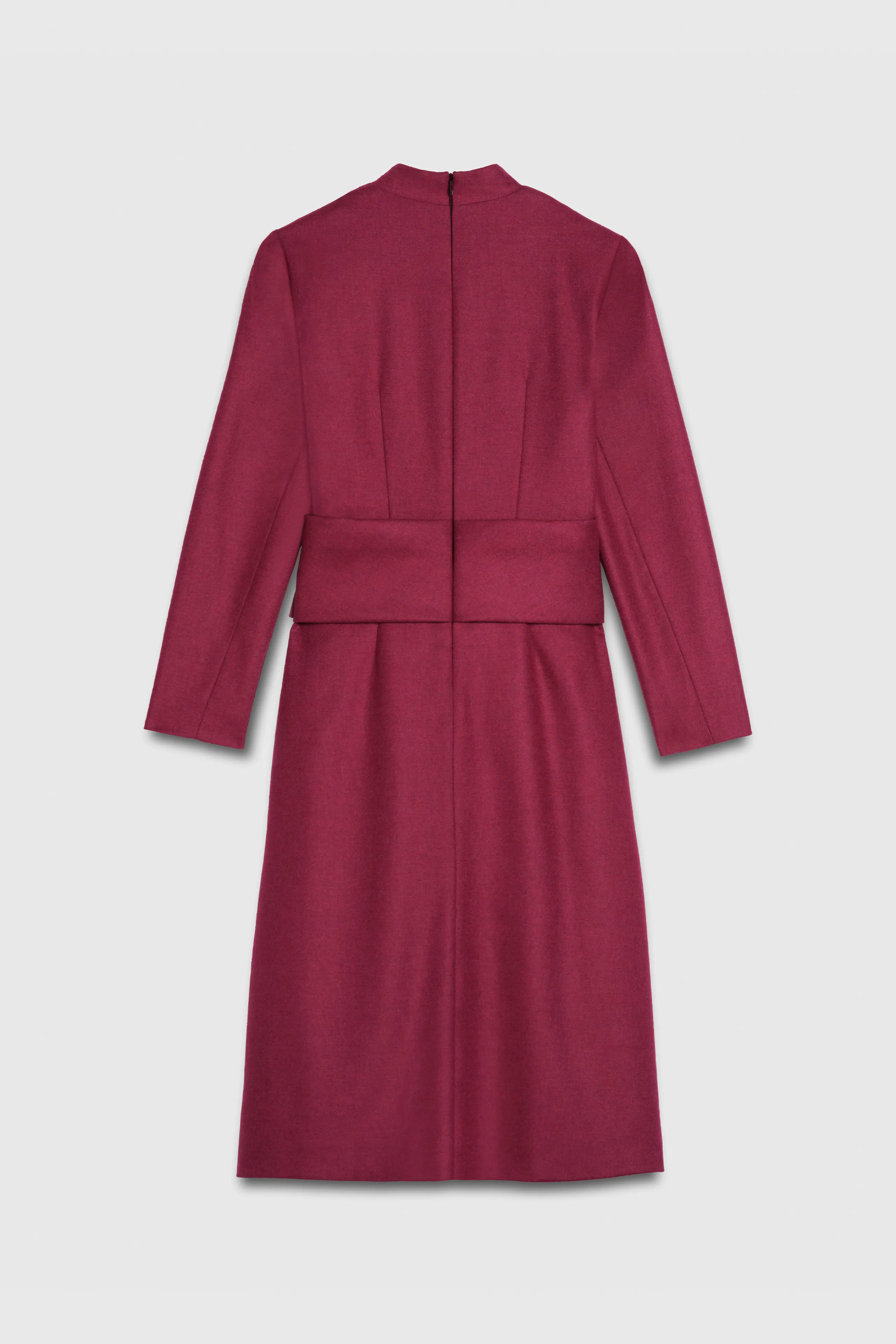 Westbury Dress Berry Pink Wool Blend