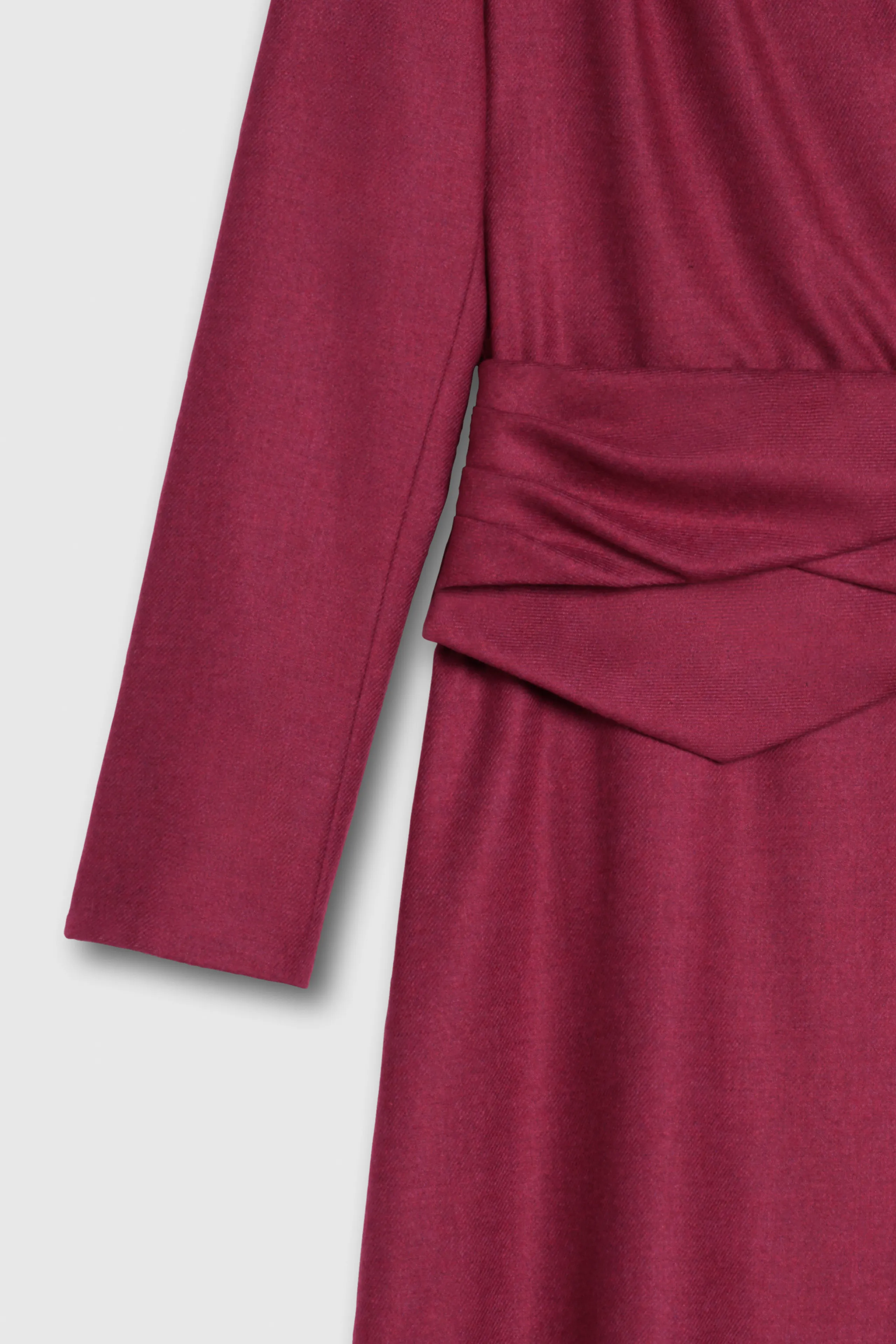 Westbury Dress Berry Pink Wool Blend