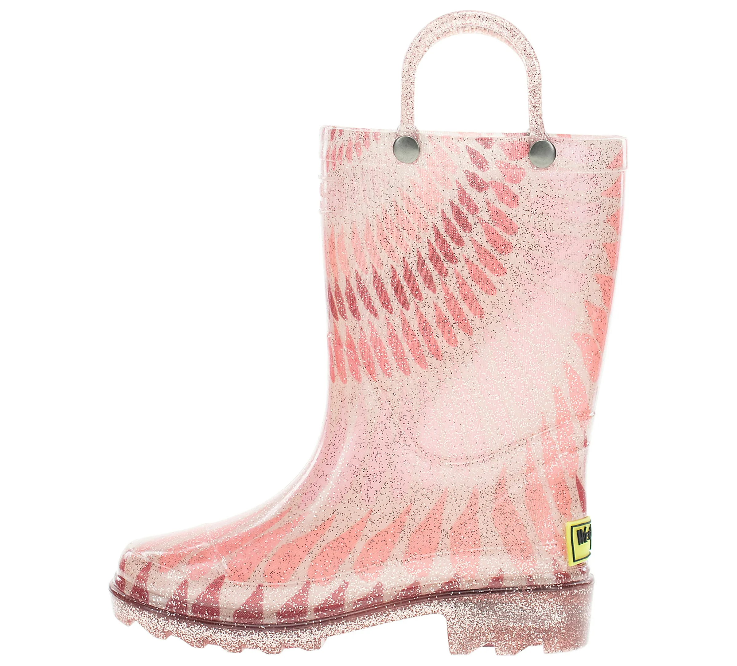 Western Chief Glitter Combat Girls' (11-1) Rain Boot