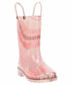 Western Chief Glitter Combat Girls' (11-1) Rain Boot