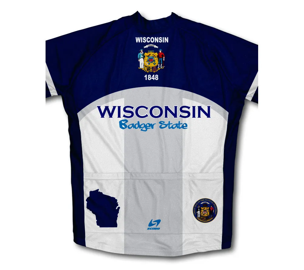 Wisconsin Flag Winter Thermal Cycling Jersey