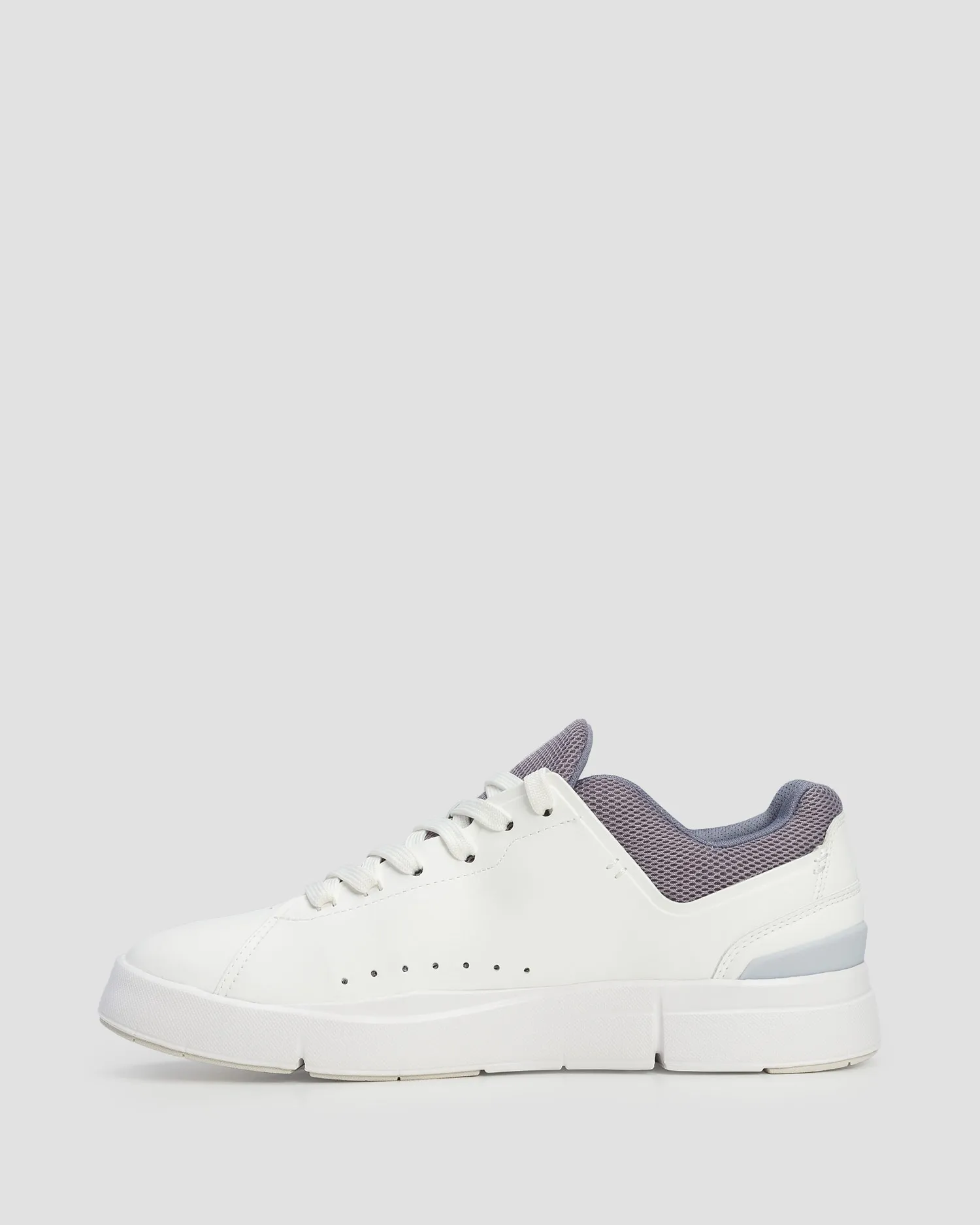 Women's white and purple sneakers On Running The Roger Advantage 3WD10652763-white-fossil