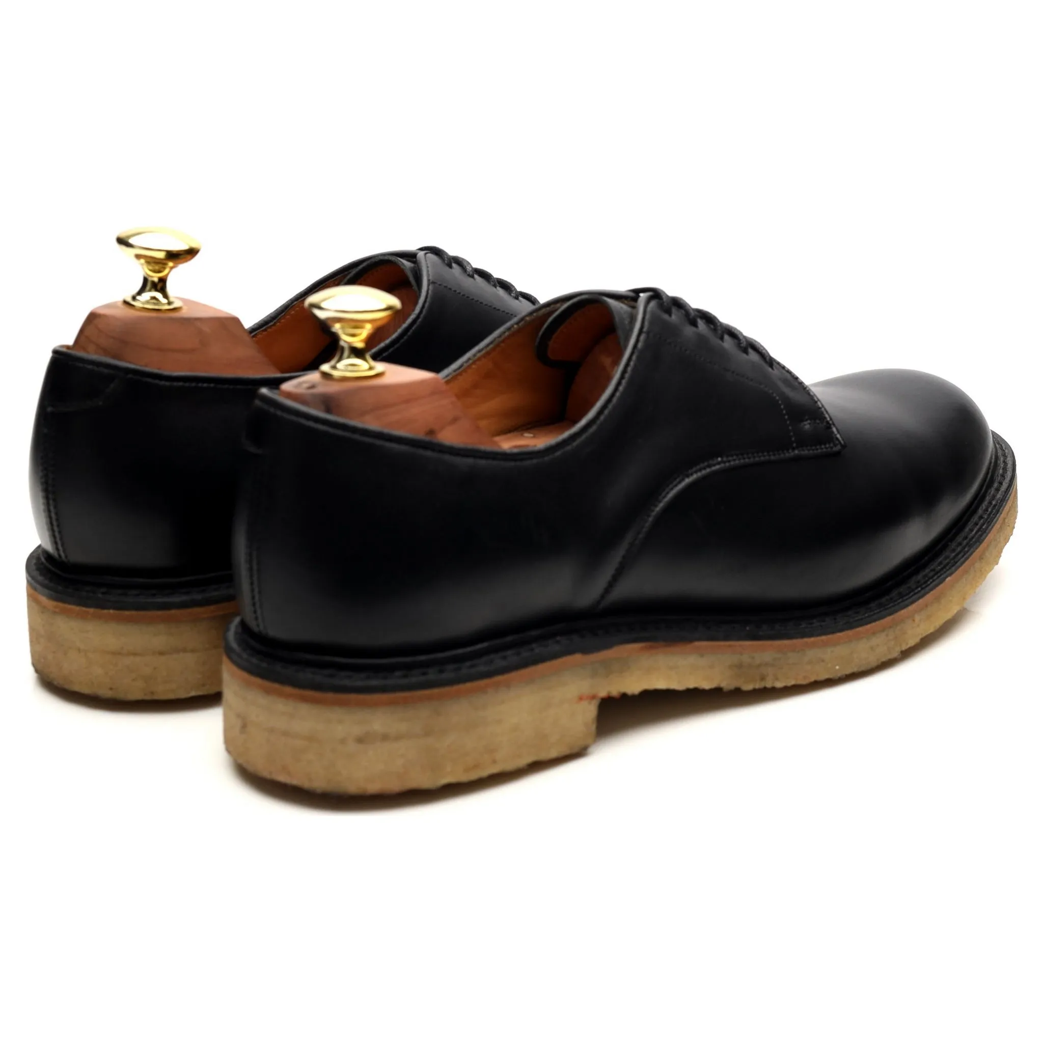 Women's Black Leather Derby UK 7 D