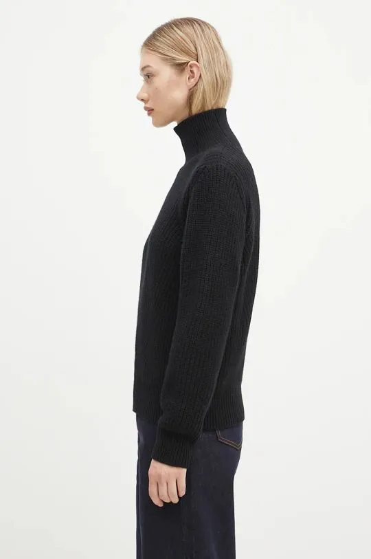 Woolrich woolen jumper Canberra Turtleneck women’s black color CFWWKN0329FRUF0712