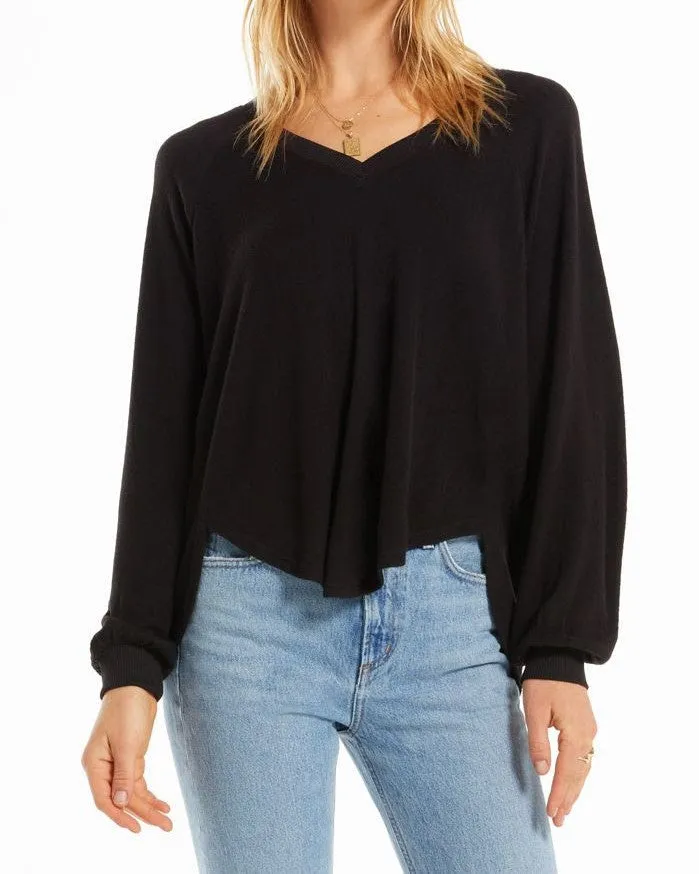 Z Supply Plira Marled V Neck Pullover